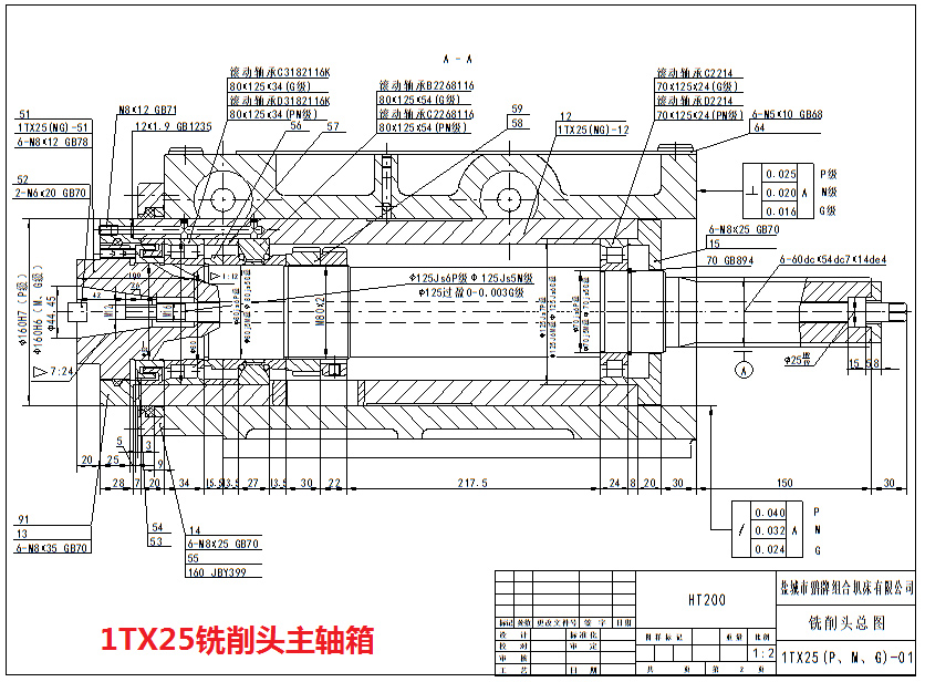 1TX25香蕉APP在线观看主轴箱图纸